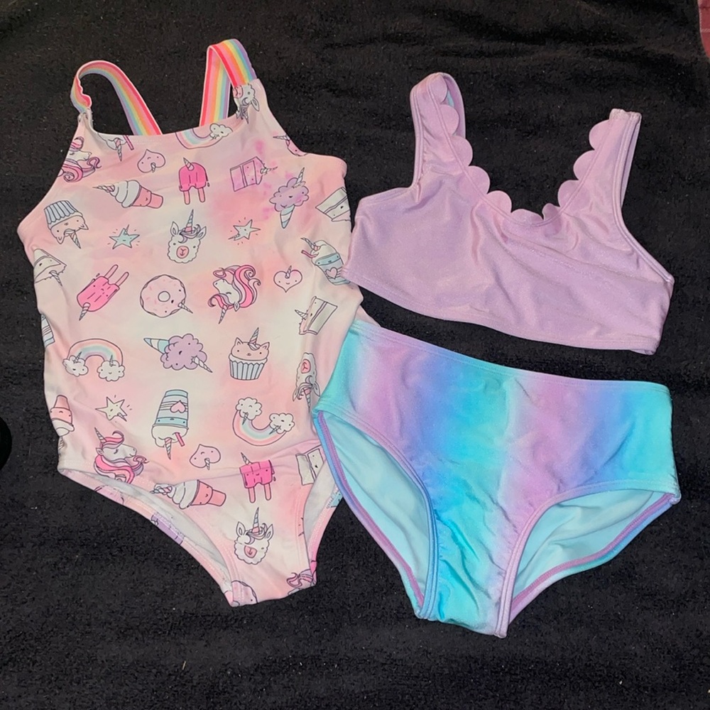 Girls Swim Suit Bundle Lot Size 8
